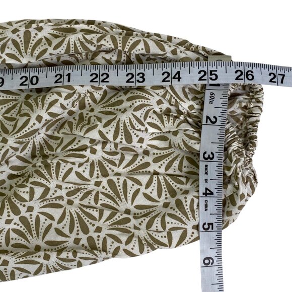 Skemo Cover Up Dress | S | Tan White | Tasseled Crochet Beaded | Beachy Resort - Picture 11 of 13